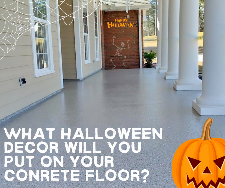 Pumpkin Spice & Everything Nice! Halloween Decorating on your Concrete Floors